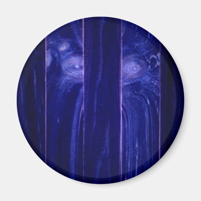 Yeti Face in Wooden Crate Magnet (Front)