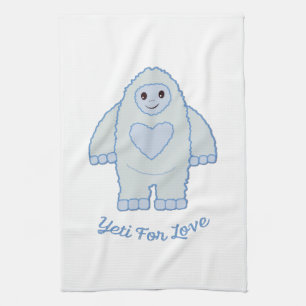 Yeti for Love Kitchen Towel