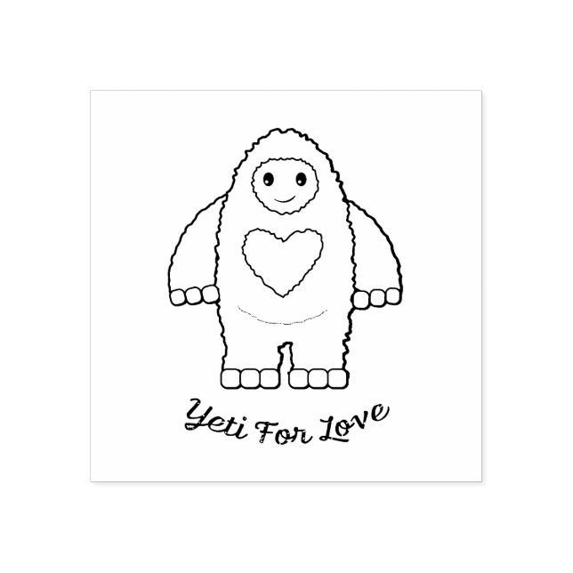 Yeti for Love Rubber Stamp (Imprint)