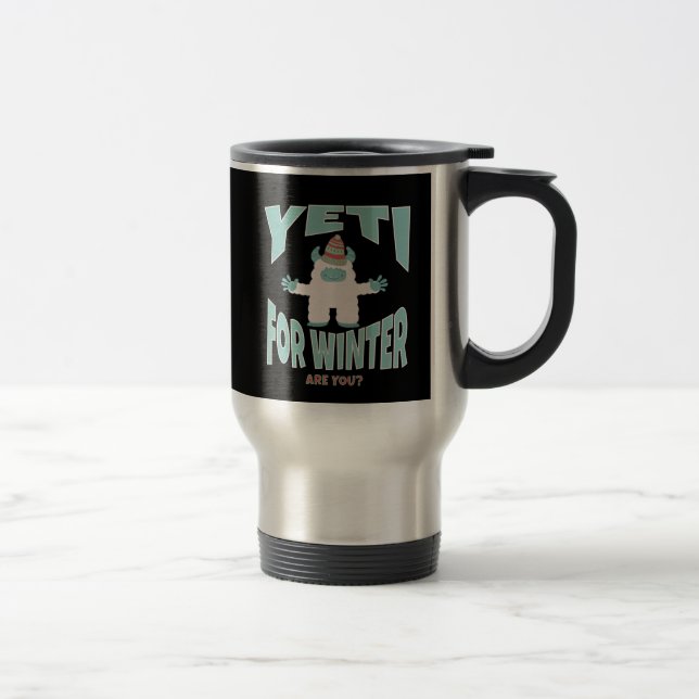 Yeti for Winter Travel Mug (Right)