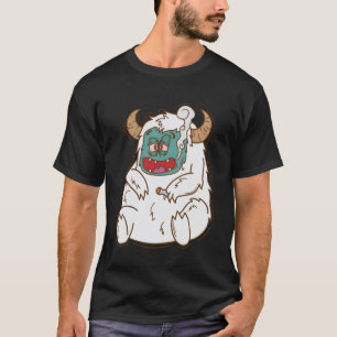 Yeti fumer Snowman Créativité Empreintes Pullover