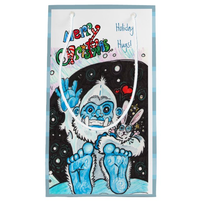 Yeti Holiday Hugs Small Gift Bag (Front)