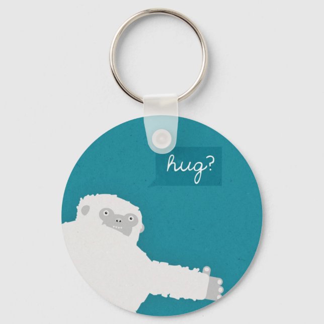 Yeti Hug Keychain (Front)
