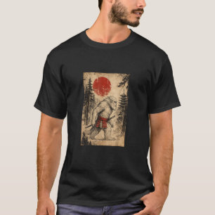 Yeti Japanese Samurai Warrior Vintage Graphic T-Shirt