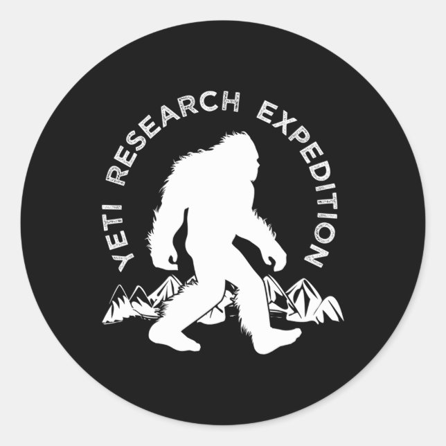Yeti Research Expedition Yeti Classic Round Sticker (Front)