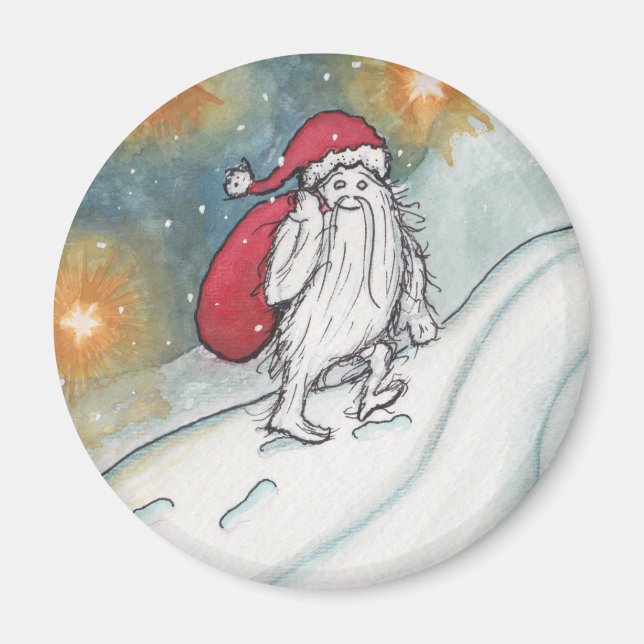 Yeti Santa Magnet (Front)