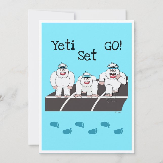Yeti Set Go Invitation (Front)
