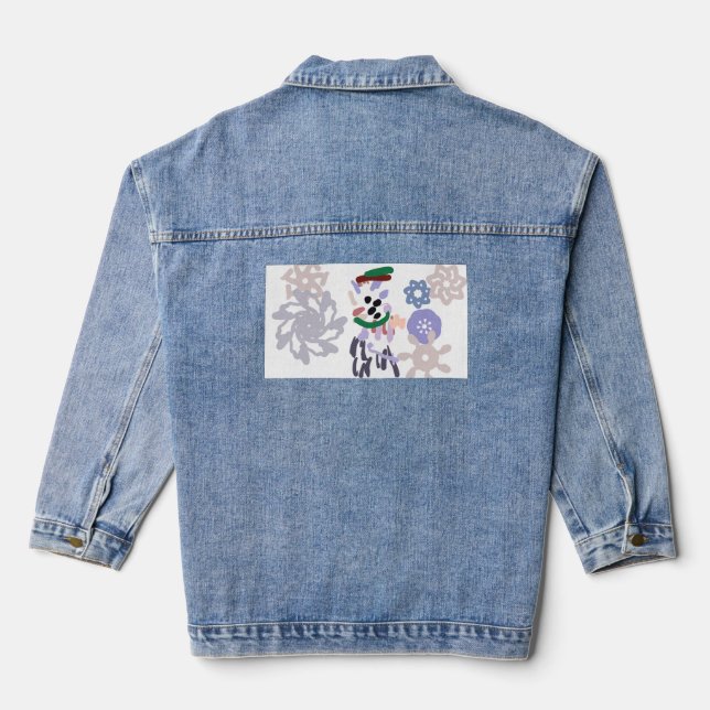 Yeti winter fun denim jacket (Back)