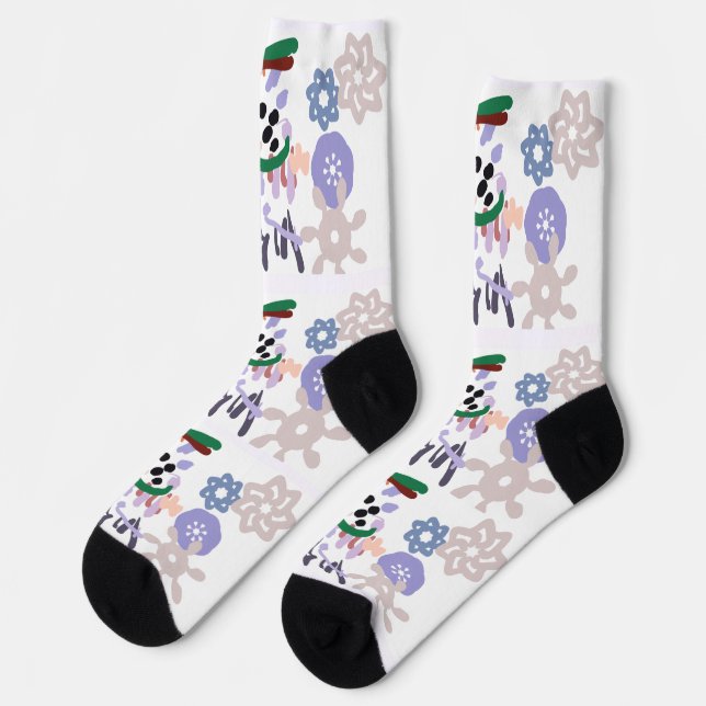 Yeti winter fun socks (Left)