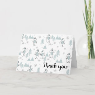 Yeti Winter Thank You Card