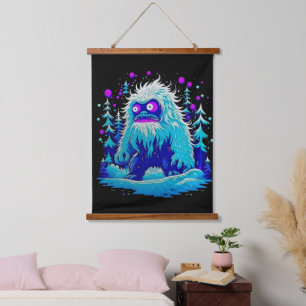 Yeti Winter Wonderland Hanging Tapestry