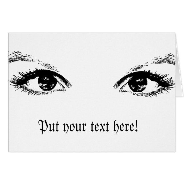 yeux au beurre noir (Devant horizontal)