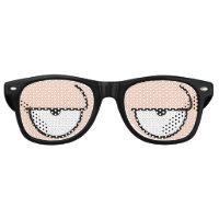Yeux de caricature Peau couchée Lunettes de soleil