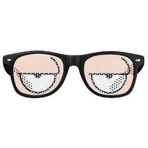Yeux de caricature Peau couchée Lunettes de soleil