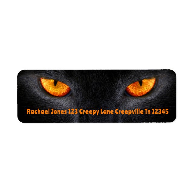 Yeux de chat noir (Devant)