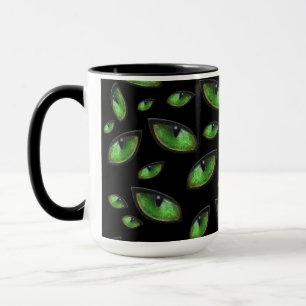Yeux de chats verts, Mug de café