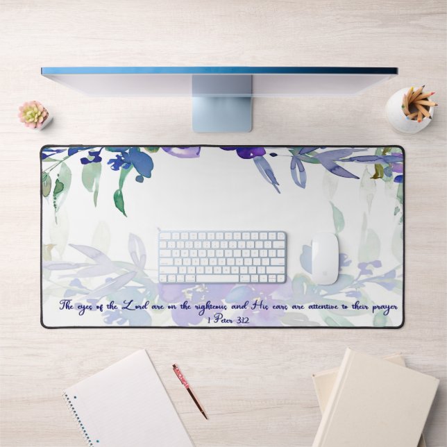 Yeux de l'Écriture florale pourpre du Seigneur (Bureau 1)