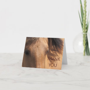 Yeux d'un cheval Brown Carte de remerciement Note