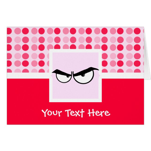 Yeux fâchés mignons (Devant horizontal)