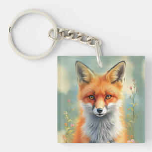 Yeux saisissants d'un renard roux rusé  