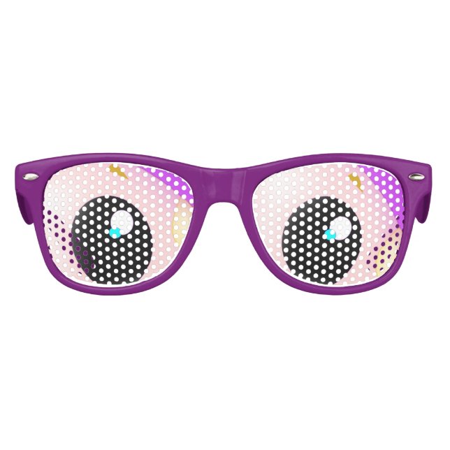 Yeux surpris Lunettes de soleil amusantes (Devant)