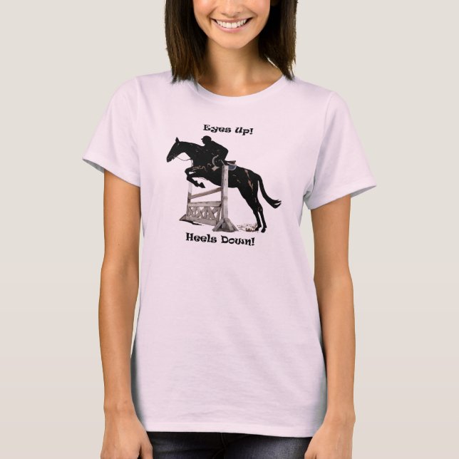 Yeux ! Talons vers le bas ! Pullover de cheval (Devant)