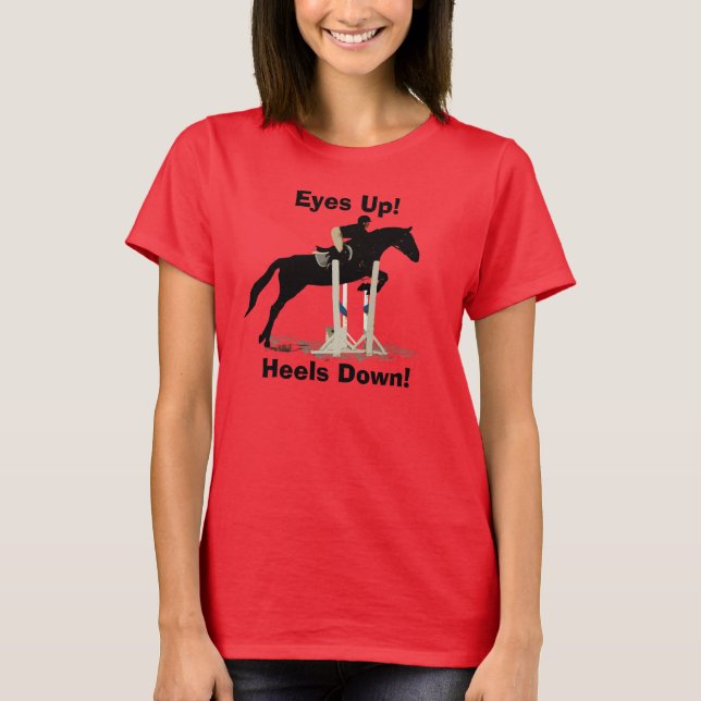 Yeux ! Talons vers le bas ! Pullover de cheval (Devant)