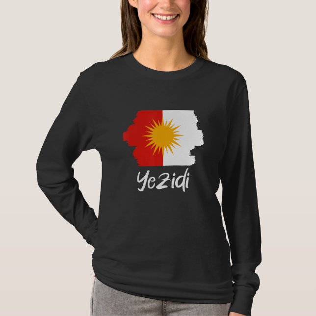 Yezidi Flag Ezidi T-Shirt (Front)