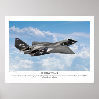 YF-23 Black Widow II Poster