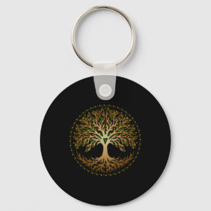 Yggdrasil, Celtic, Tree, Life, Norse, Mythology, Keychain