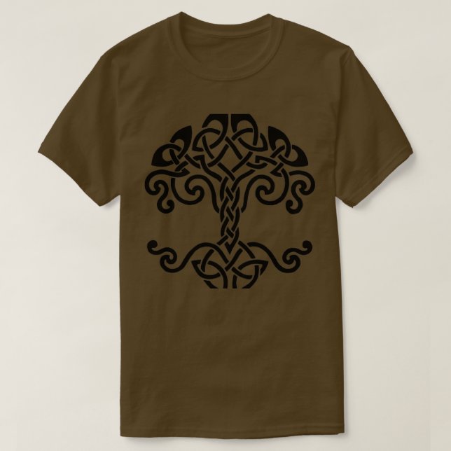 Yggdrasil Celtic Tree T-Shirt (Design Front)