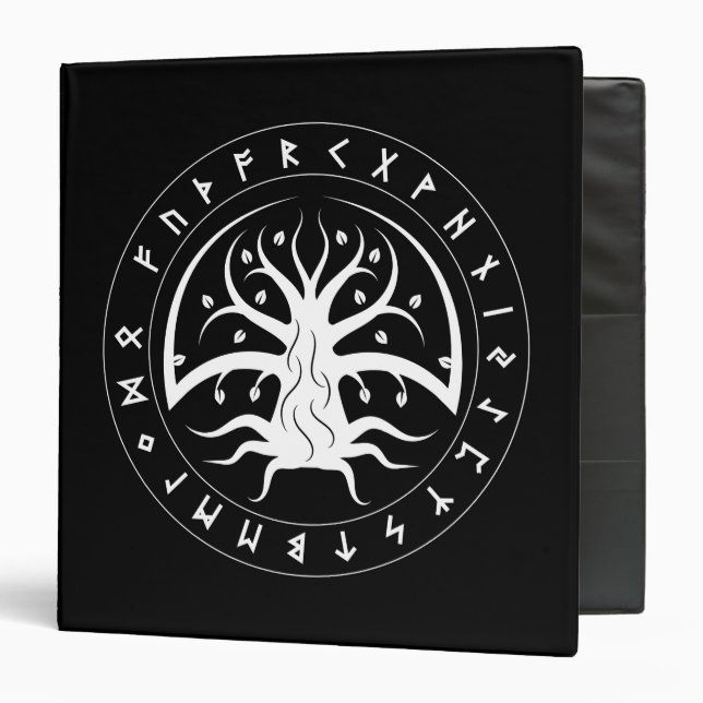 Yggdrasil Circle Runes Binders (Front/Inside)