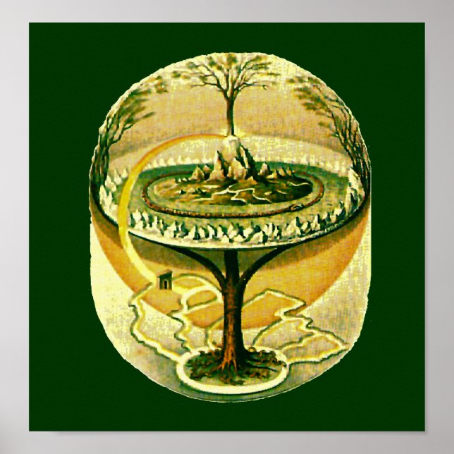 Yggdrasil, Tree Of Life Fine Art Poster (Front)