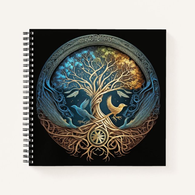 Yggdrasil Tree of Life  Notebook (Front)