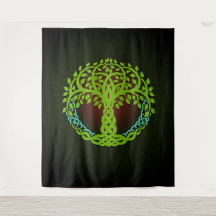 Yggdrasil Viking tree of life Edda Nordic Design Tapestry