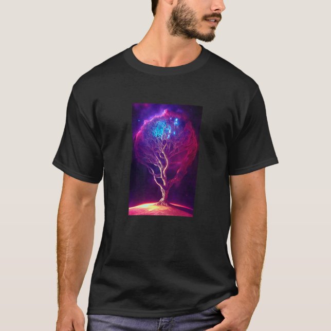 Yggdrasil World Tree of Life Viking Celtric Unique T-Shirt (Front)