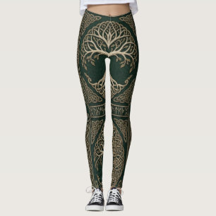 Yggdrasil's Golden Legacy Leggings