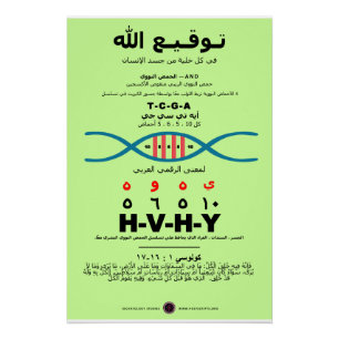 YHVH DNA - Arabic Poster