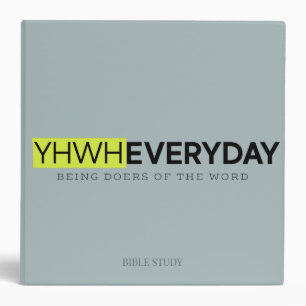 YHWH CHAQUE JOUR Classeur d'étude de la Bible