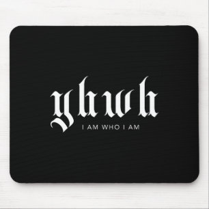Yhwh Christian Streetwear Aesthetic Bible Scriptur Mouse Pad