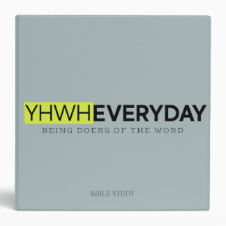 YHWH EVERYDAY Bible Study Binder