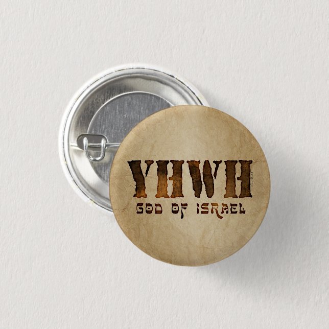 YHWH Jehovah 1 Inch Round Button (Front & Back)