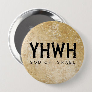 YHWH Jehovah 4 Inch Round Button