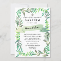 Yianni Baptism Invitation.