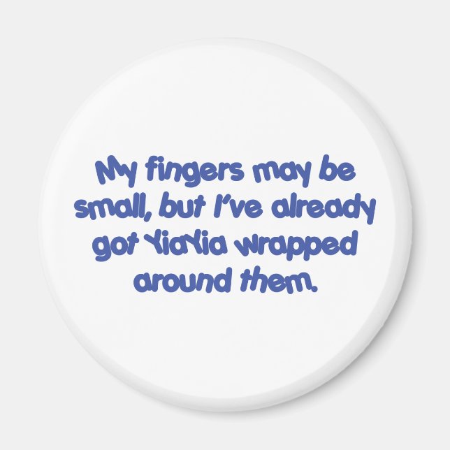 YiaYia's Wrapped (Blue) Magnet (Front)