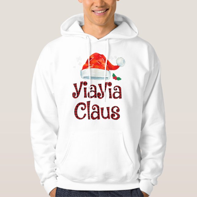 Yiayia Claus Tee Christmas Pajama Fam (Front)