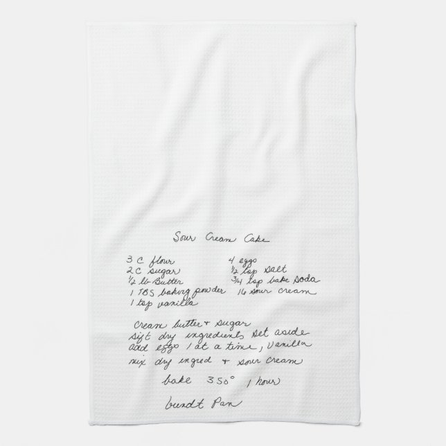 YiaYia's Sour Cream Poundcake Kitchen Towel (Vertical)