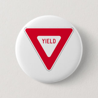 yield sign 2 inch round button