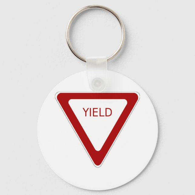 Yield Sign Keychain (Front)