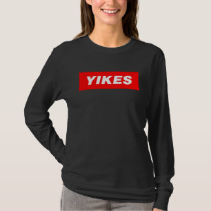 YIKES box word slang rap party cloud skater meme T-Shirt